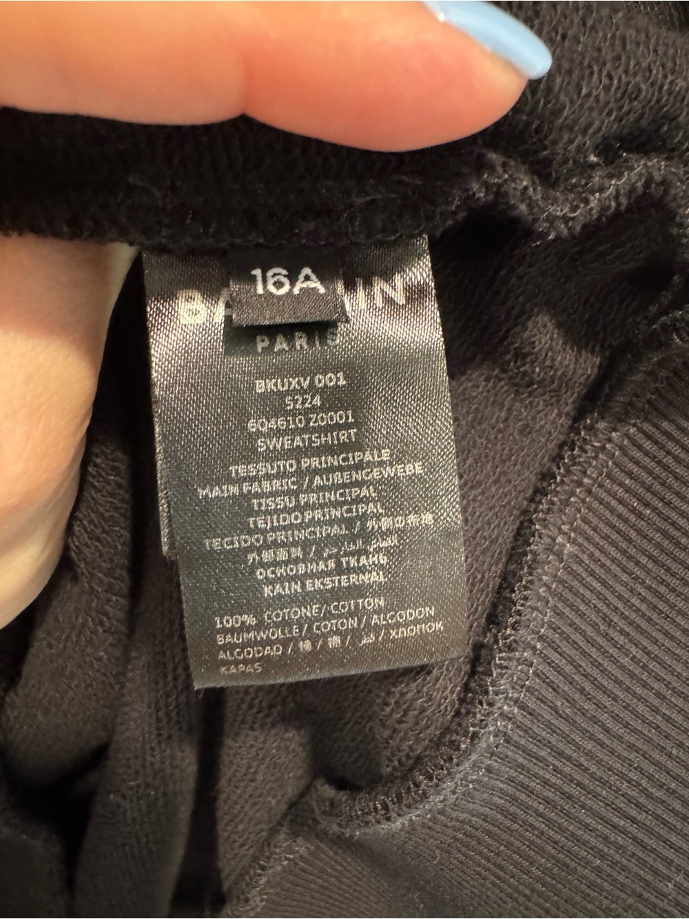 Balmain black neon logo sweatshirt - Picture 4 of 5
